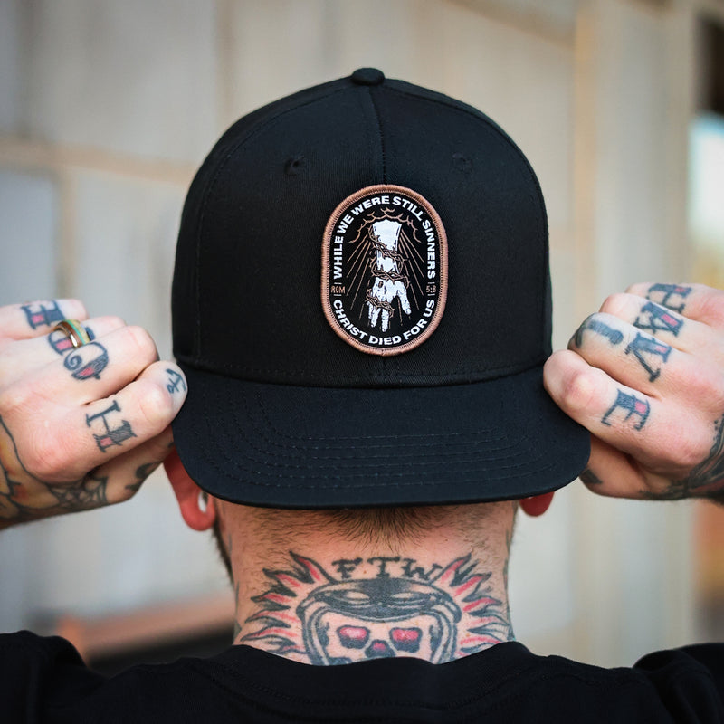 Christ Died For Us Flat Bill Hat