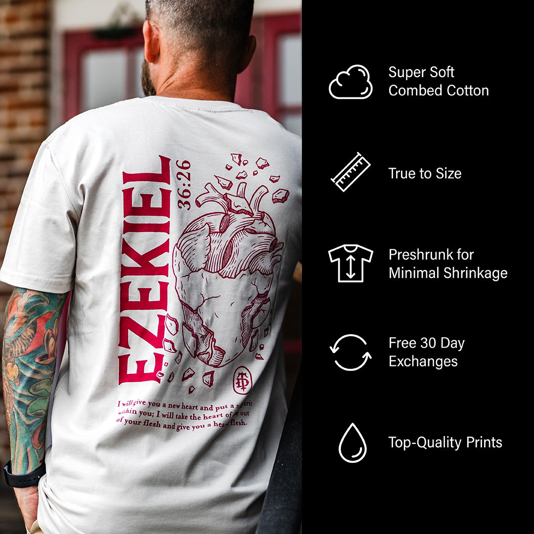 Heart of Flesh T-shirt - Ezekiel 36:26