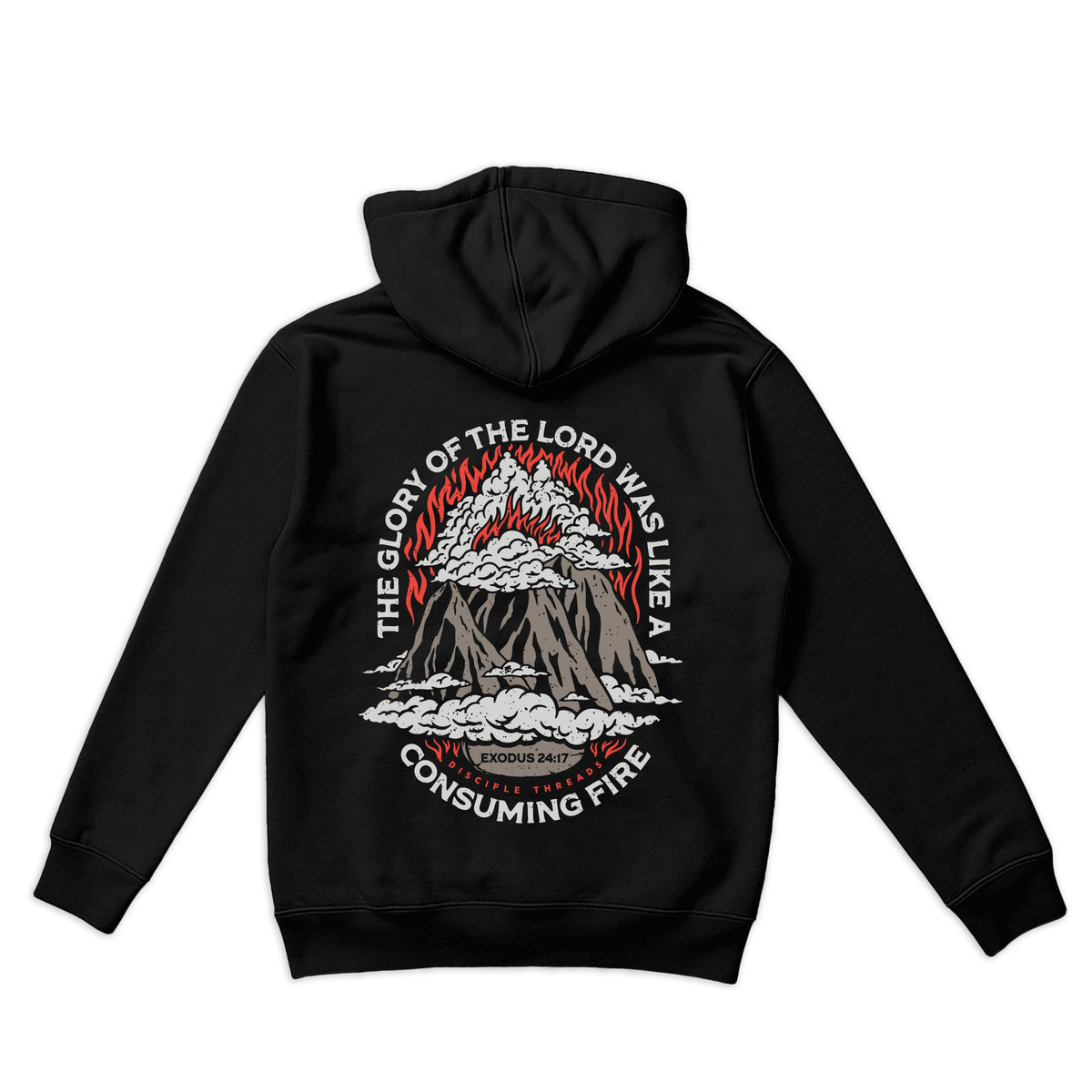 Consuming Fire Pullover Hoodie - Exodus 24:17