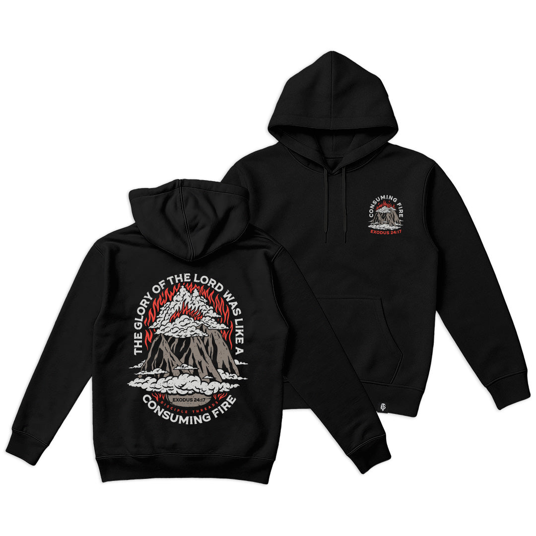 Consuming Fire Pullover Hoodie - Exodus 24:17