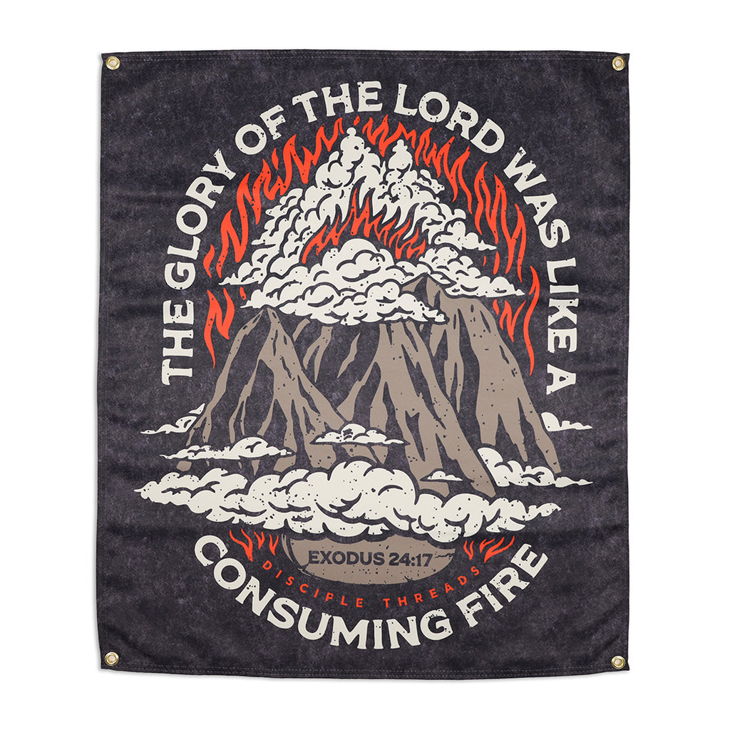 Consuming Fire Wall Flag – Disciple Threads