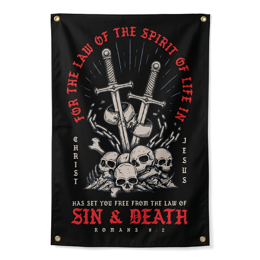 Free From Sin & Death Wall Flag