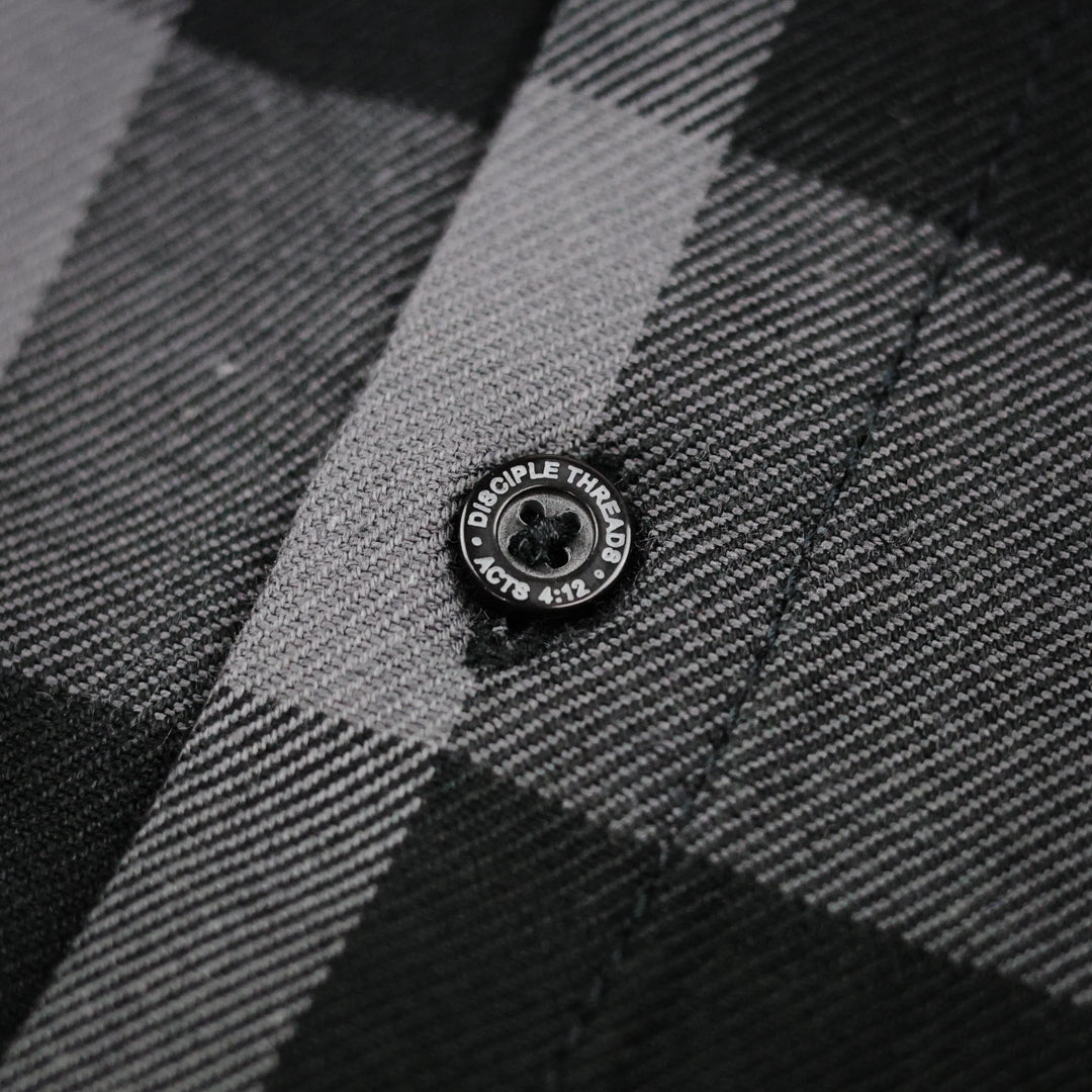 Flannel button details
