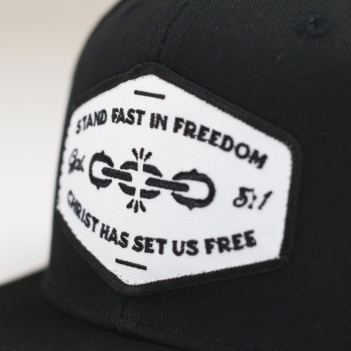 Set Free Flat Bill Patch Hat