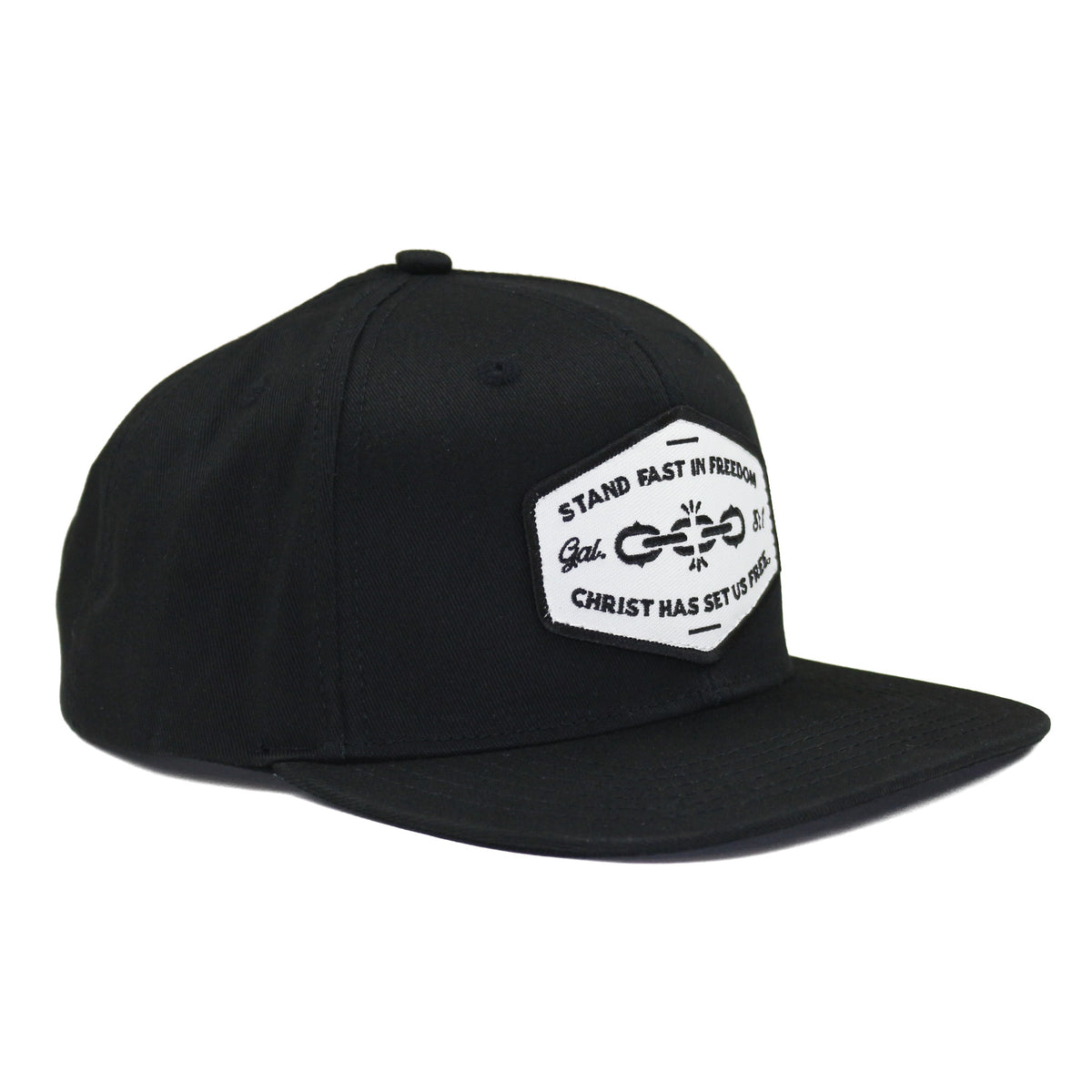 Set Free Flat Bill Patch Hat