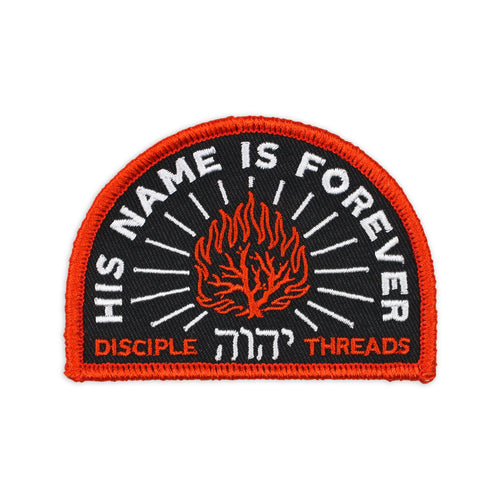 His Name Embroidered Patch